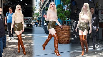 Sizzling Anya Taylor-Joy Flaunts Sexy Legs in Jaw-Dropping Thigh-High Boot Display!