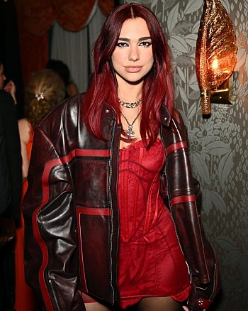 Dua Lipa Ignites the Night: A Ravishing Sight in Red at Brit Awards Afterparty