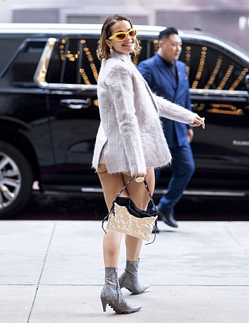 Rita Ora Sets New York Ablaze with Racy Mini Skirt Look: Exposed Cheeks Alert!