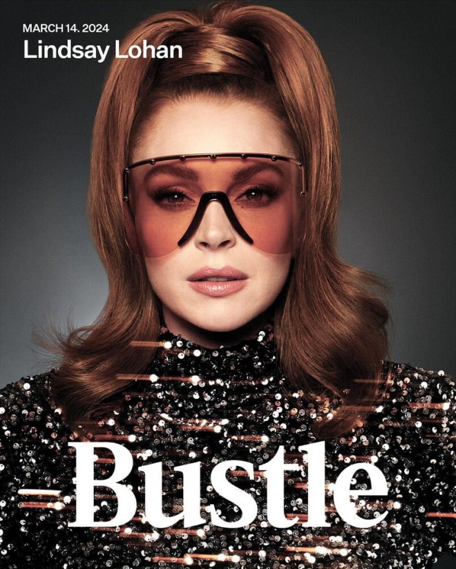 Lindsay Lohan’s Irresistible Beauty Shines in Bustle Magazine March 2024 Feature
