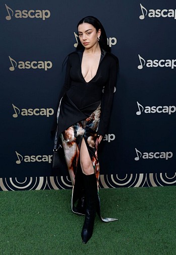 Charli XCX Turns Heads with Braless Look at 2024 ASCAP Pop Music Awards