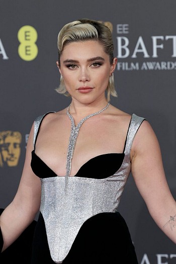 Breastacular Beauty: Florence Pugh Stuns in Cleavage-Baring Attire at EE BAFTA Film Awards 2024